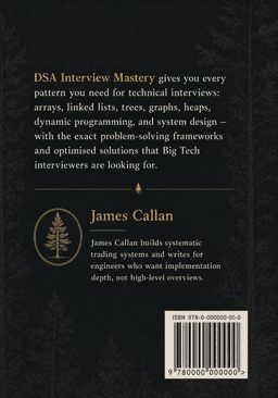 DSA Interview Mastery Back Cover