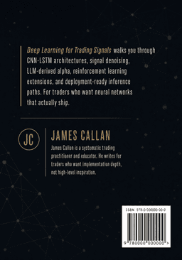 Deep Learning for Trading Signals Back Cover
