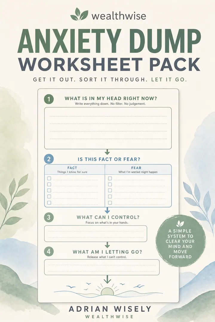 Anxiety Dump Worksheet Pack